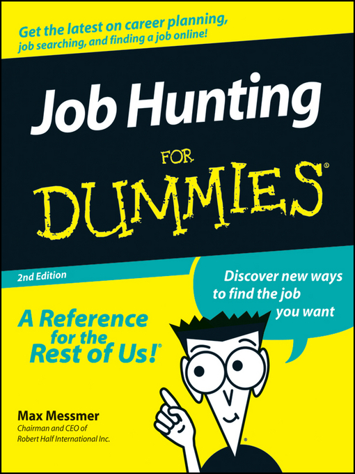 Title details for Job Hunting For Dummies by Max Messmer - Available